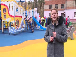 В Монине открылась детская площадка